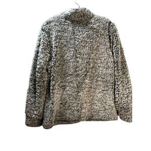 Weatherproof‎ Sherpa 1/4 Zip Pullover Gray Medium NEW